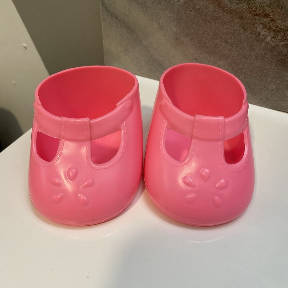 Vintage Mattel My Child Or Magic Nursery ~ Hot Pink Doll Shoes Rare